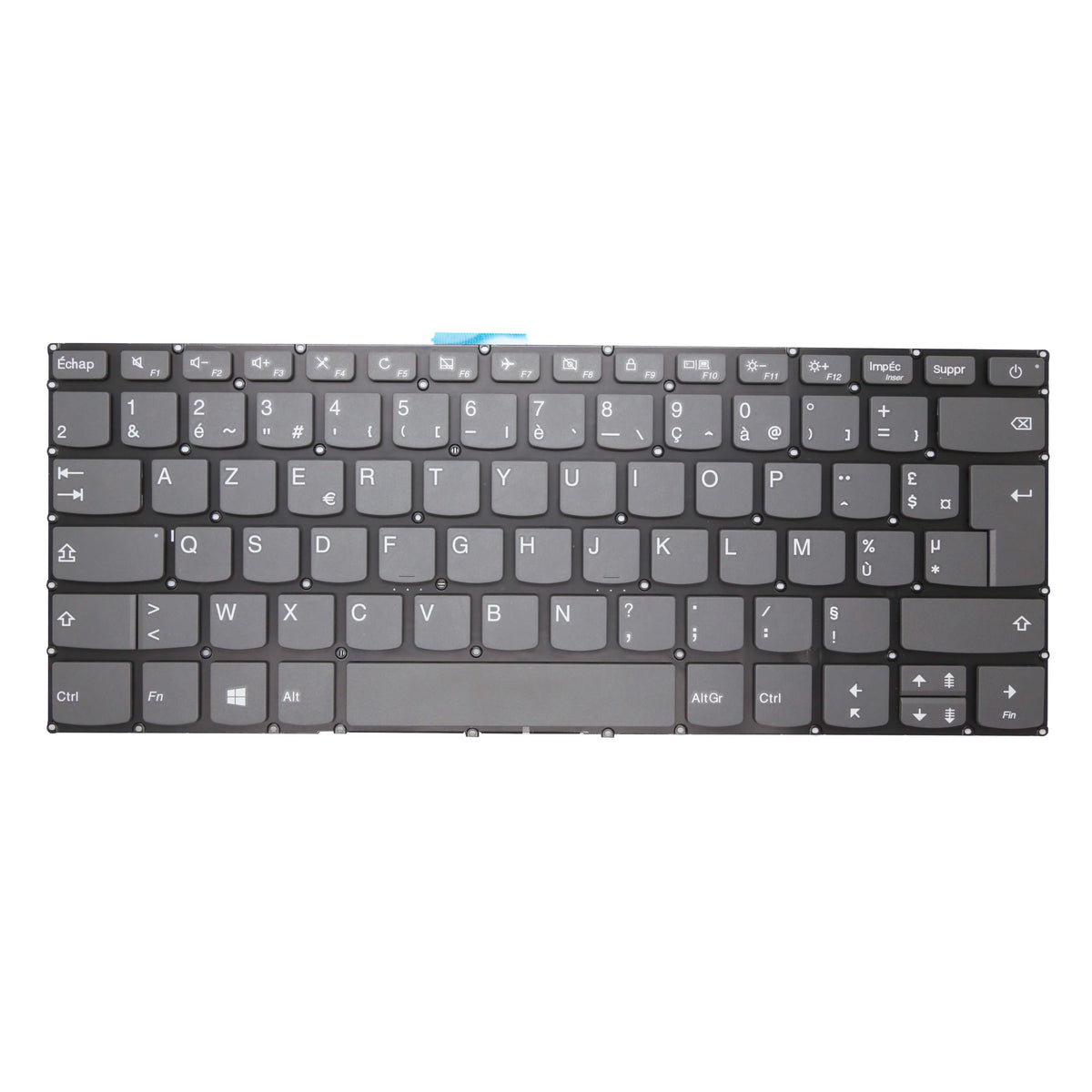 CLAVIER FRANÇAIS AZERTY POUR PC PORTABLE LENOVO YOGA 720-15IKB 80X7 81AG 81C7