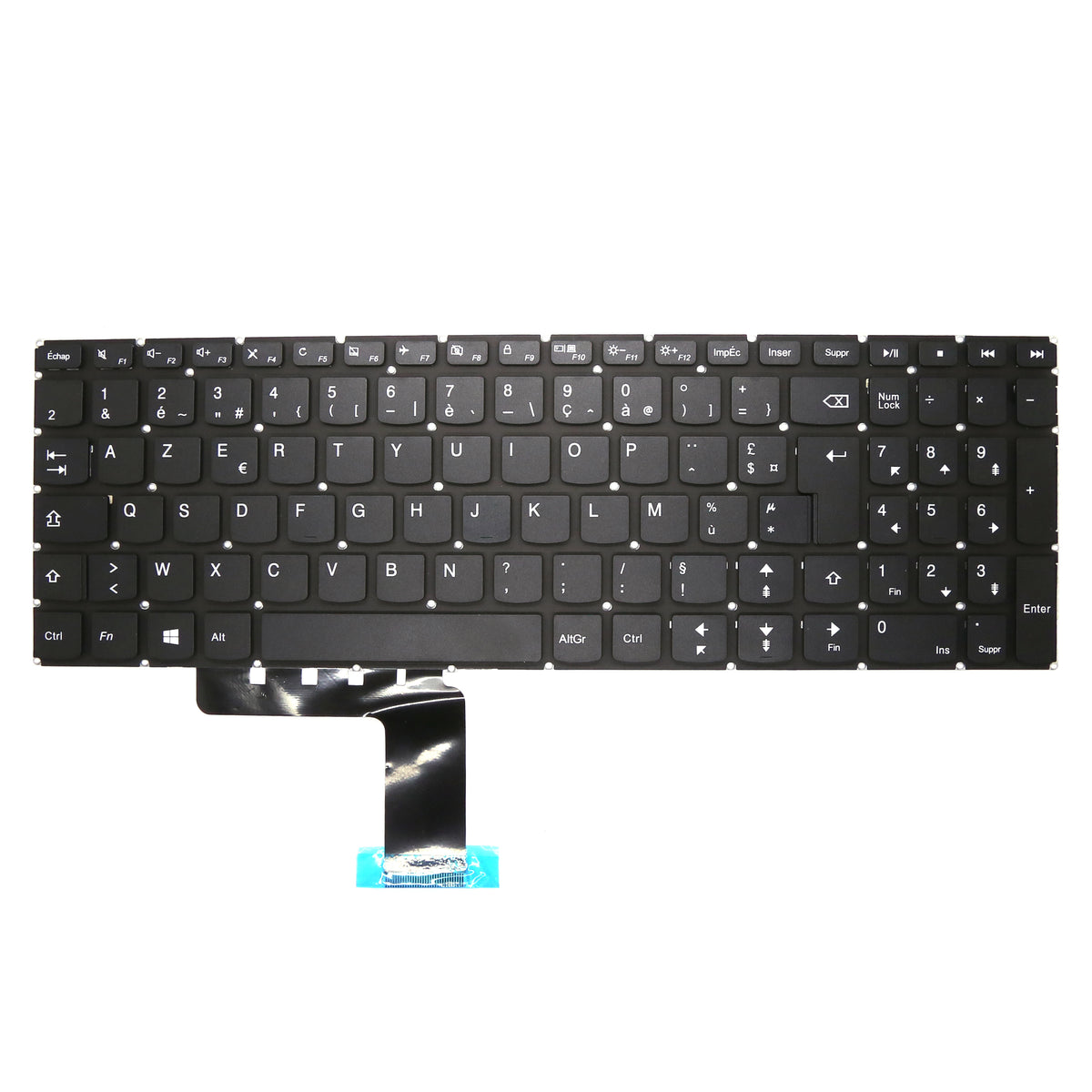 CLAVIER FRANÇAIS AZERTY POUR PC PORTABLE LENOVO YOGA 510-15IKB / 510-15ISK / V310-15IKB / V310-15ISK-1