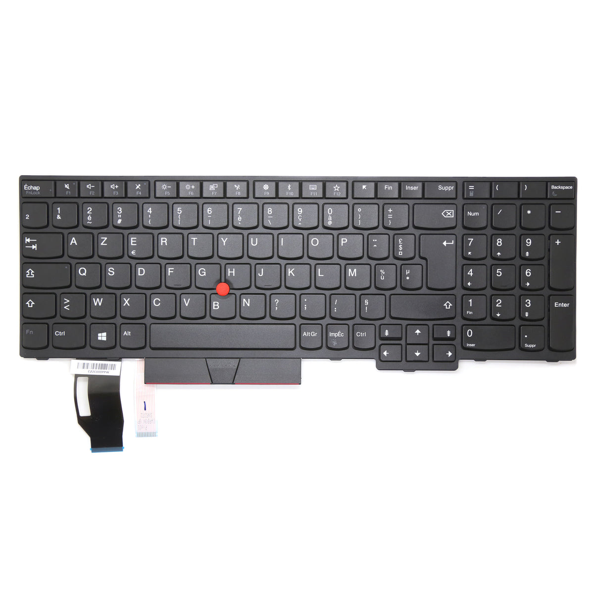 CLAVIER FRANÇAIS AZERTY POUR PC PORTABLE LENOVO THINKPAD L590 / E590 / E585 / E595 / T590 / E580 / L580