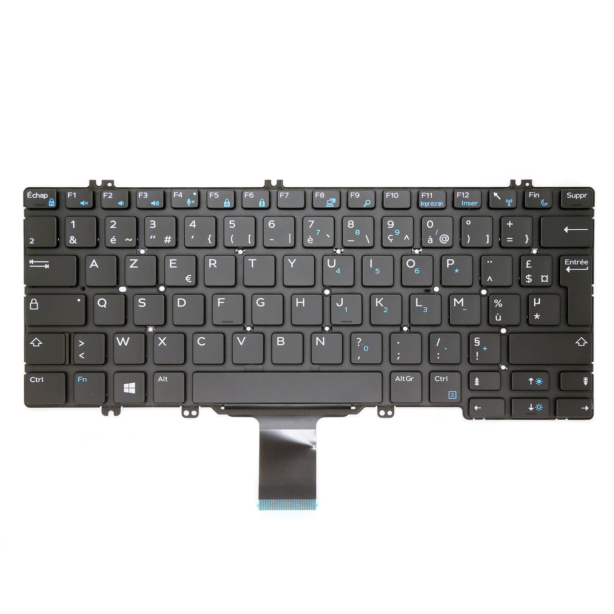 CLAVIER FRANÇAIS AZERTY POUR PC PORTABLE DELL LATITUDE 7280 / 7290 / 7380 / 7389 / 7390 / 5280 / 5288 / 5289