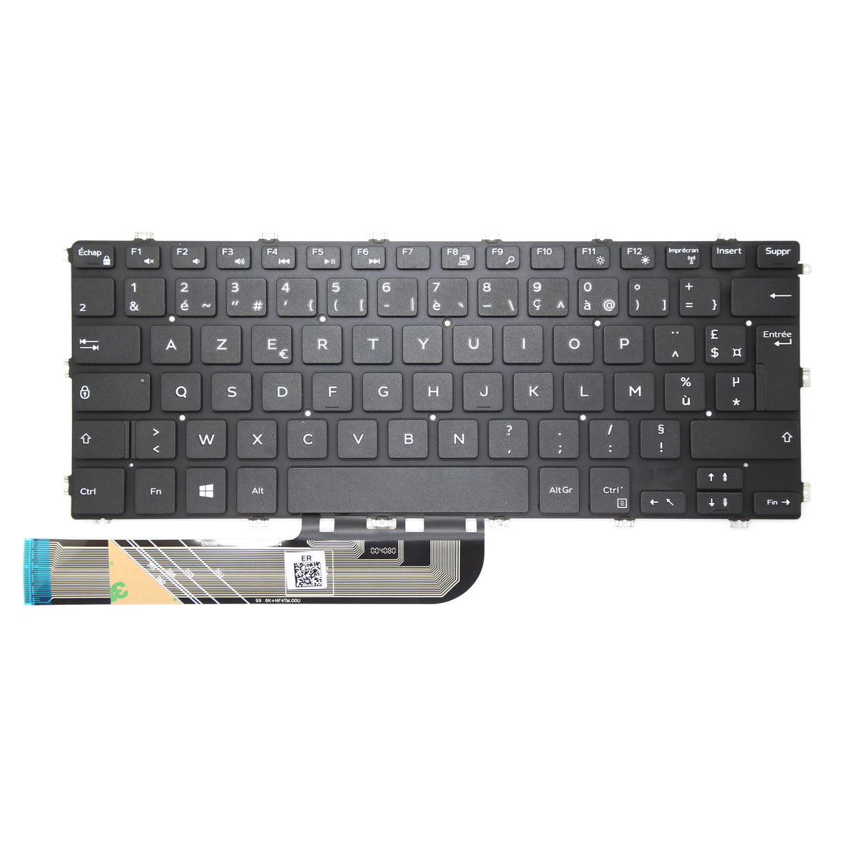 CLAVIER FRANÇAIS AZERTY POUR PC PORTABLE DELL VOSTRO 14-5481 / 15-5581 - 0Y4Y69 / NSK-ER0SW / 490.0EZ07.020F-1
