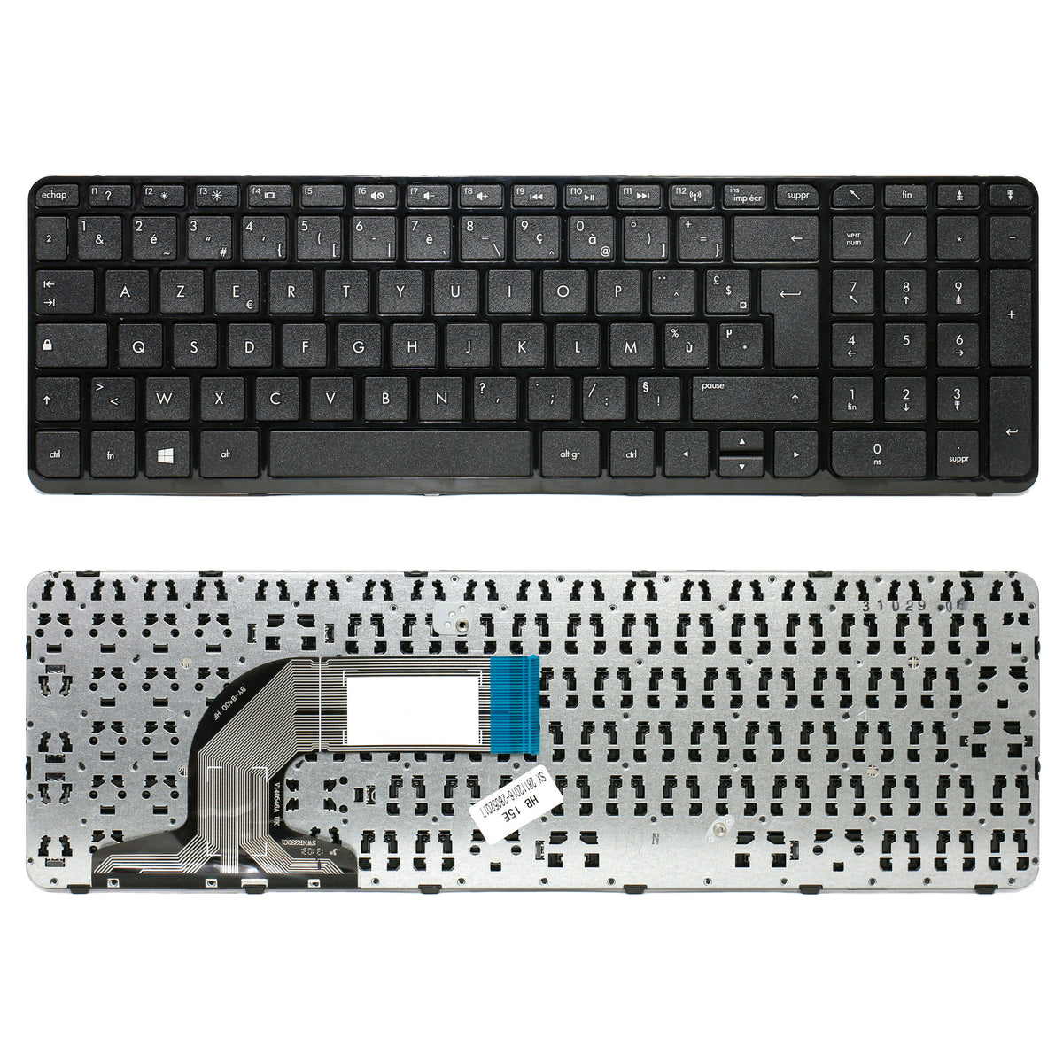 CLAVIER FRANÇAIS AZERTY POUR PC PORTABLE HP PAVILION 15-E000 - 749658-051 / 9Z.N9HSQ.00F-1