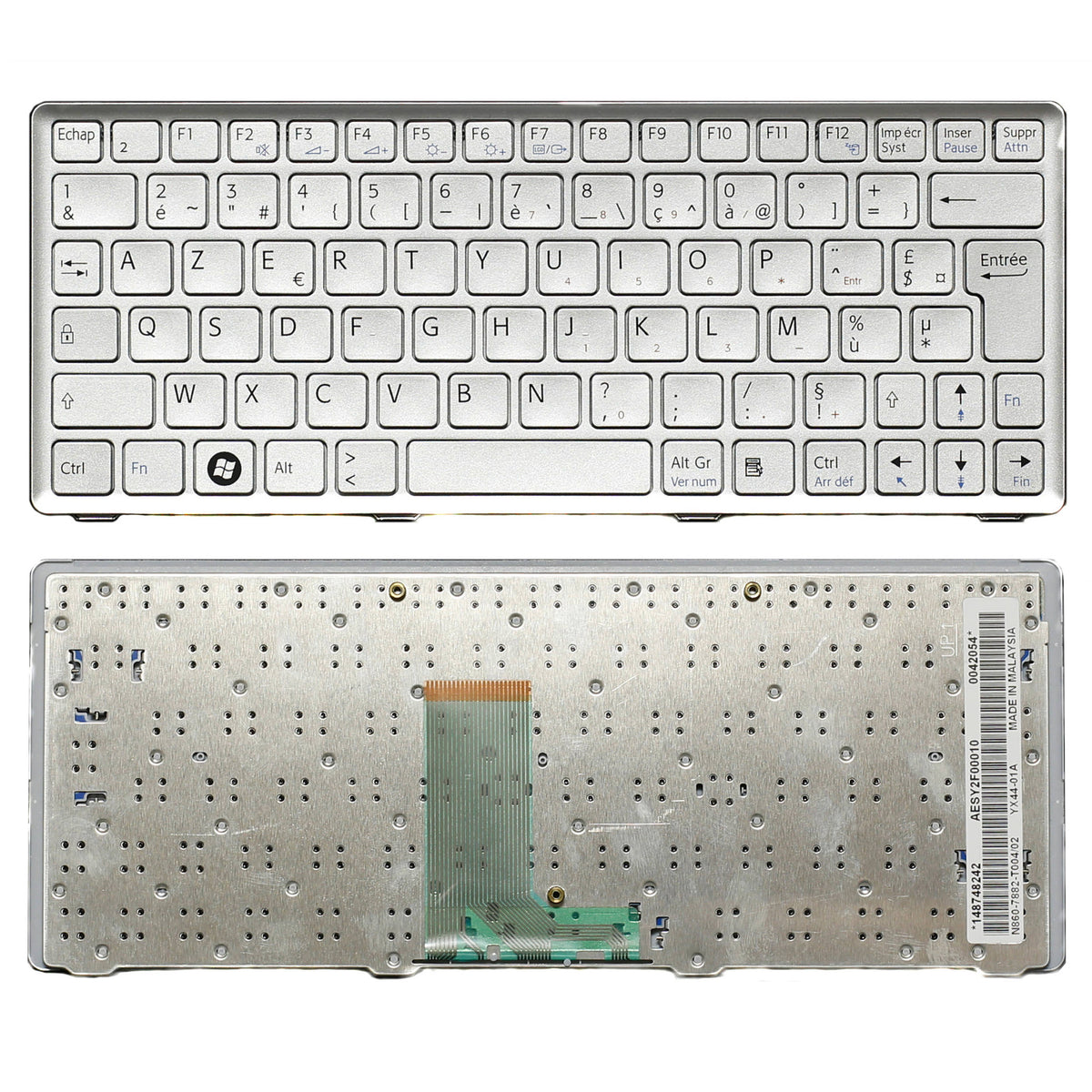 CLAVIER FRANÇAIS AZERTY POUR PC PORTABLE SONY VAIO VPC-W2 / VPCW21M2E / VPCW21M2E