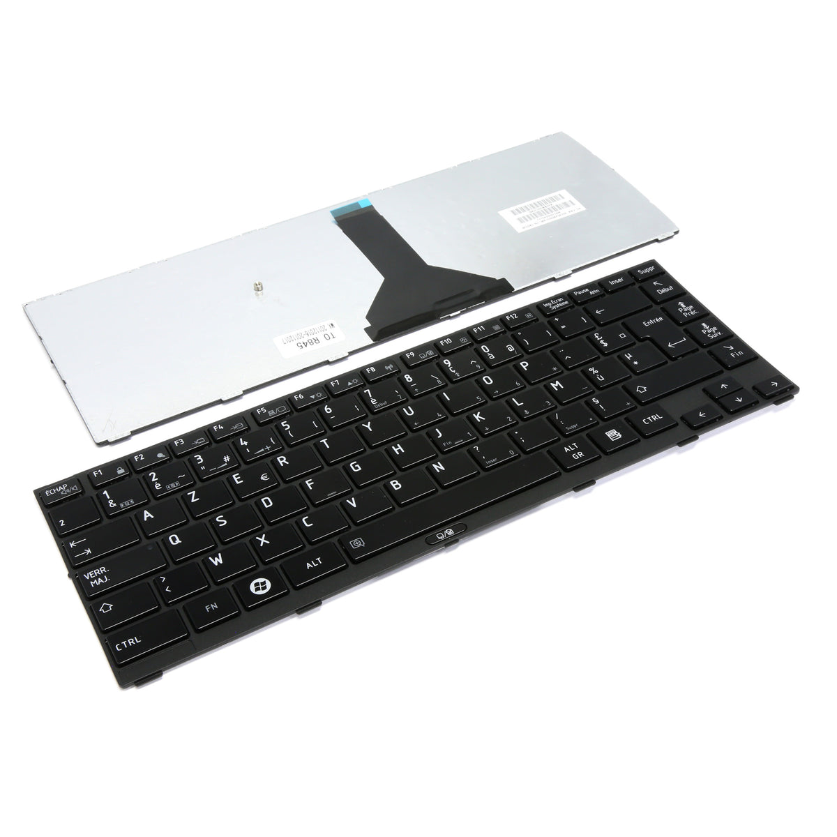 CLAVIER FRANÇAIS AZERTY POUR PC PORTABLE TOSHIBA SATELLITE R945 / R845 / R840 - MP-10N96F06356 / G83C000BB2FR-1