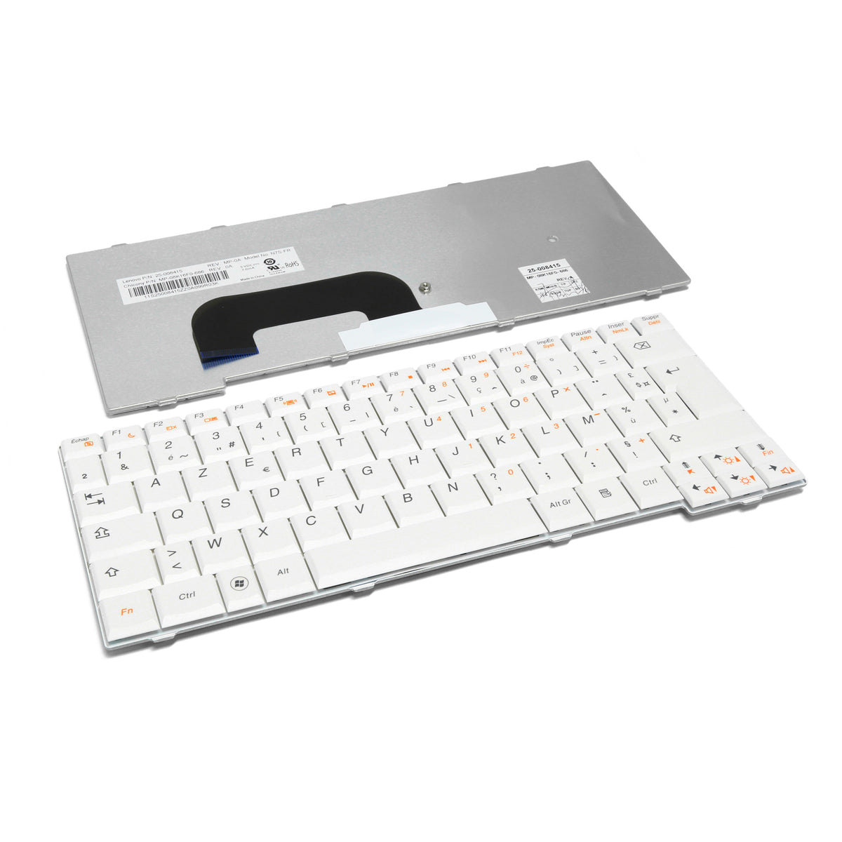 CLAVIER FRANÇAIS AZERTY POUR PC PORTABLE LENOVO S12 - MP-08K16F0-686 / 25-008415