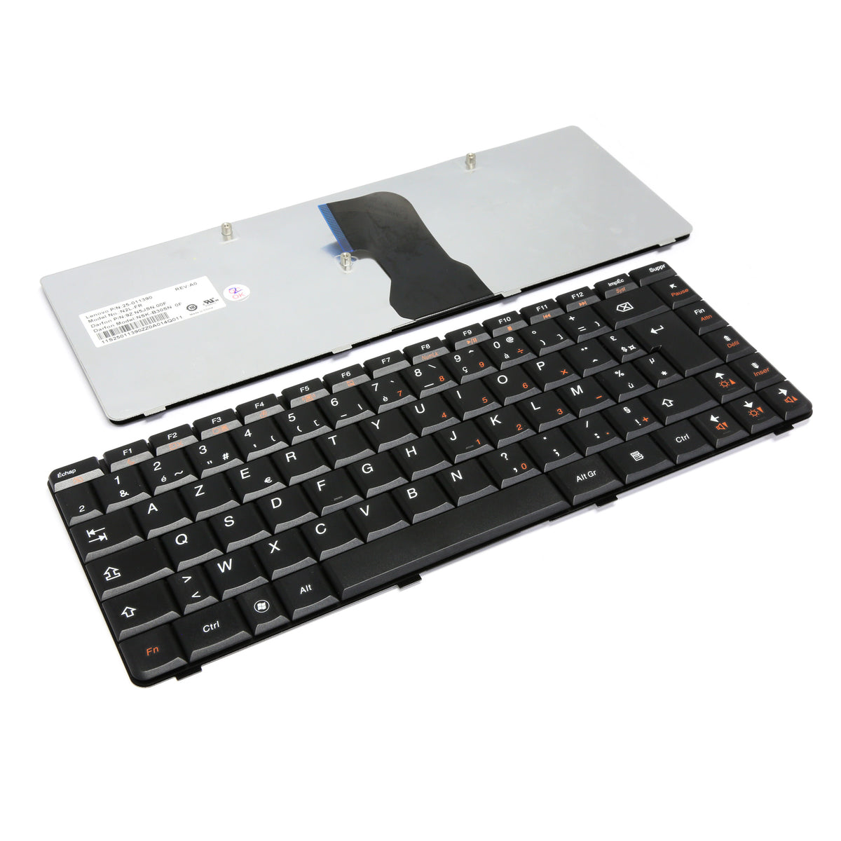 CLAVIER FRANÇAIS AZERTY POUR PC PORTABLE LENOVO G460 / G465 - 9Z.N5JSN.00F / NSK-B30SN / 9Z.N5JSN.00F