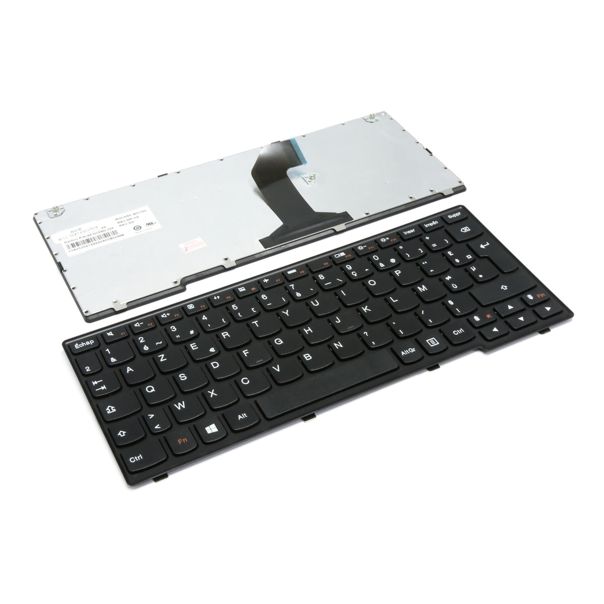 CLAVIER FRANÇAIS AZERTY POUR PC PORTABLE LENOVO IDEAPAD YOGA 11 - 2696 80AW 25204719 V-131820CK1-FR