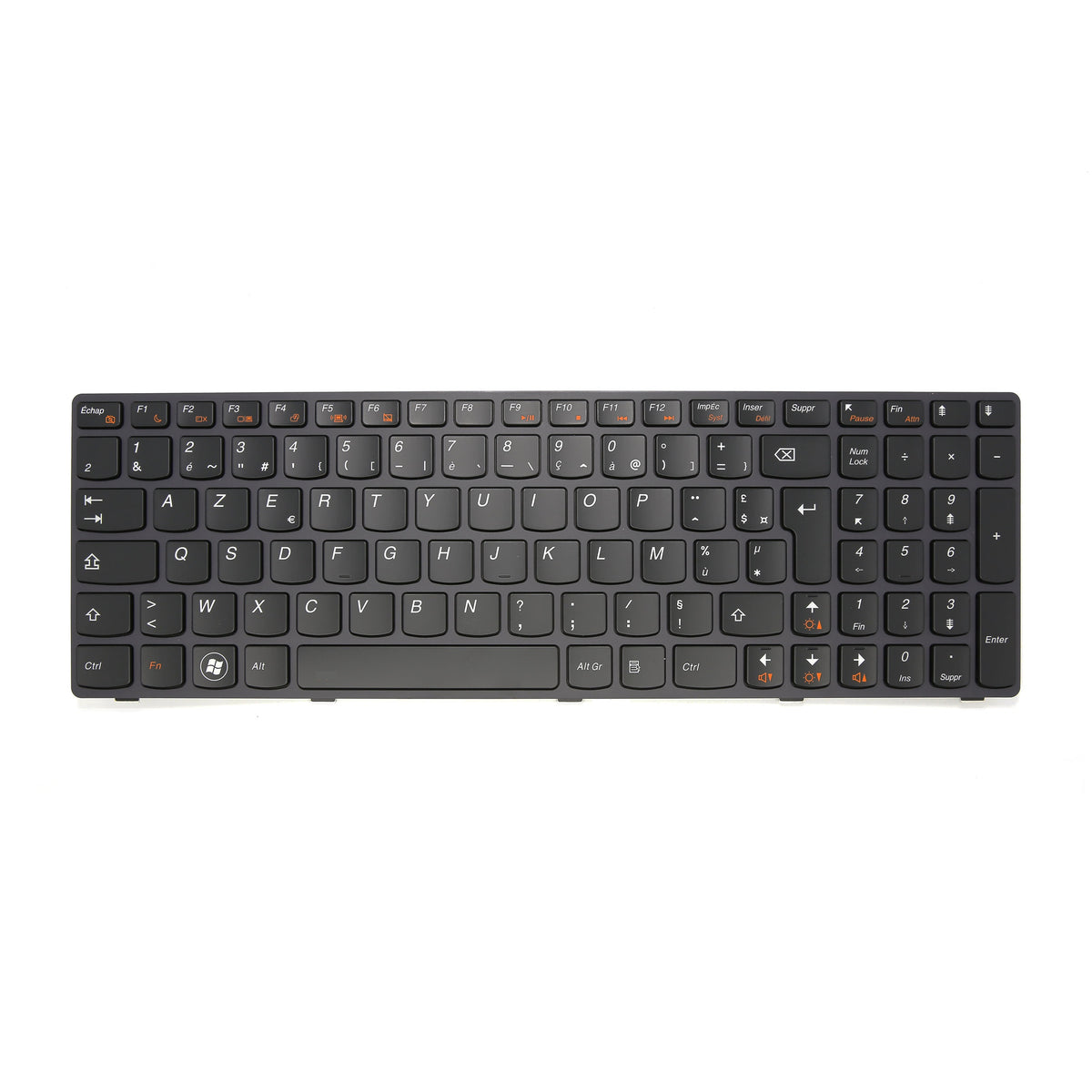 CLAVIER FRANÇAIS AZERTY POUR PC PORTABLE LENOVO IDEAPAD Y580 / Y580N / Y580NT-1