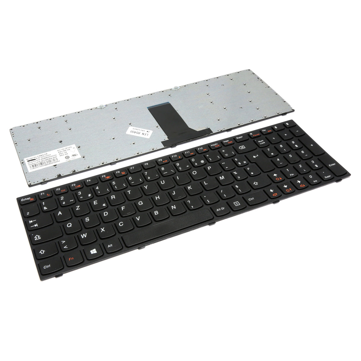 CLAVIER FRANÇAIS AZERTY POUR PC PORTABLE LENOVO ESSENTIAL M5400 / B5400 - AEBM5F00020 / 25213243 / NSK-BFGSQ / 9Z.N8RSQ.G0F-1