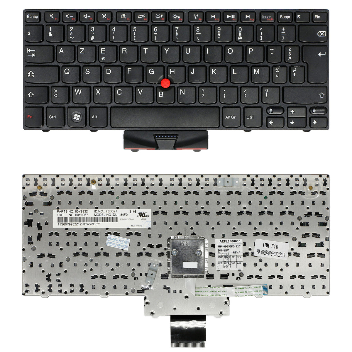 CLAVIER FRANÇAIS AZERTY POUR PC PORTABLE LENOVO IDEAPAD S145-15IWL / S145-15ILS / S145-15AST / S145-15IIL / S145-15IGM / S145-15IKB / 320-15ABR / 320-15AST / 320-15IAP / 320-15IKB-1