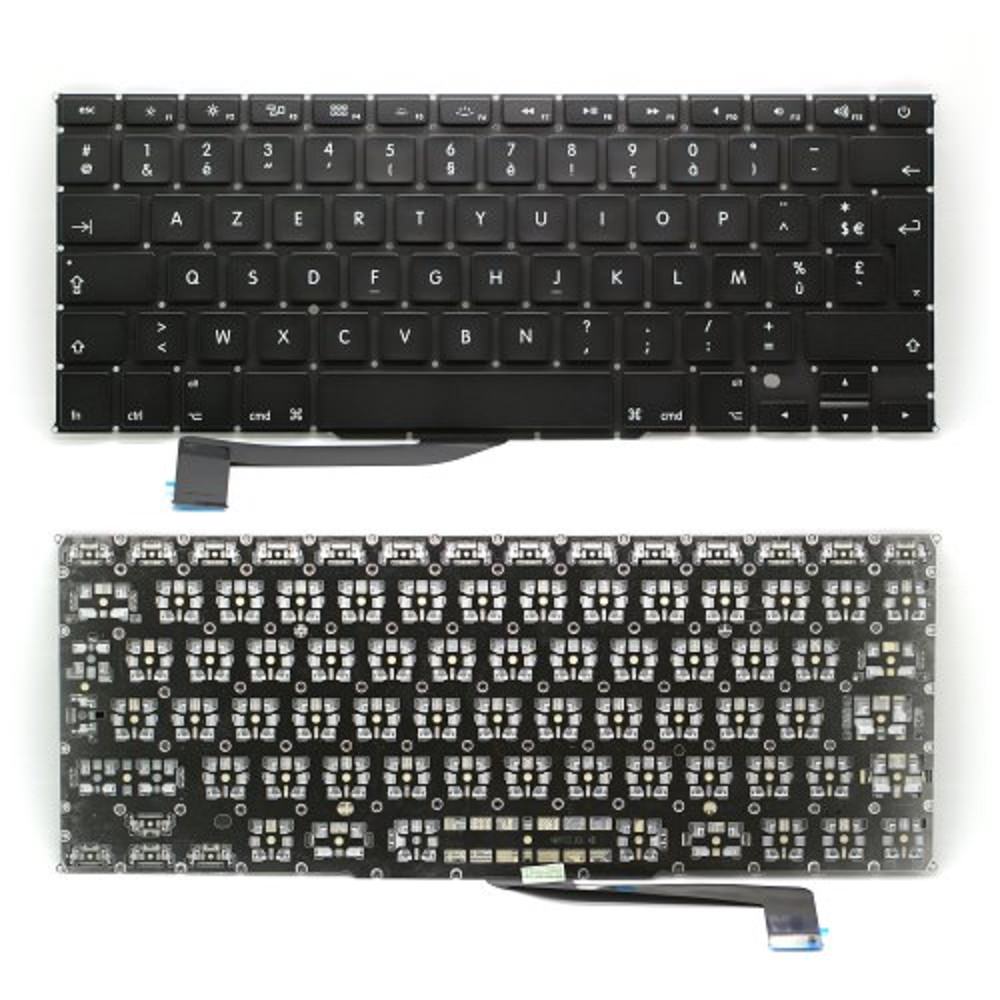 CLAVIER FRANÇAIS AZERTY POUR PC PORTABLE APPLE MACBOOK PRO 15" RETINA A1398 - MC975 MC976-1