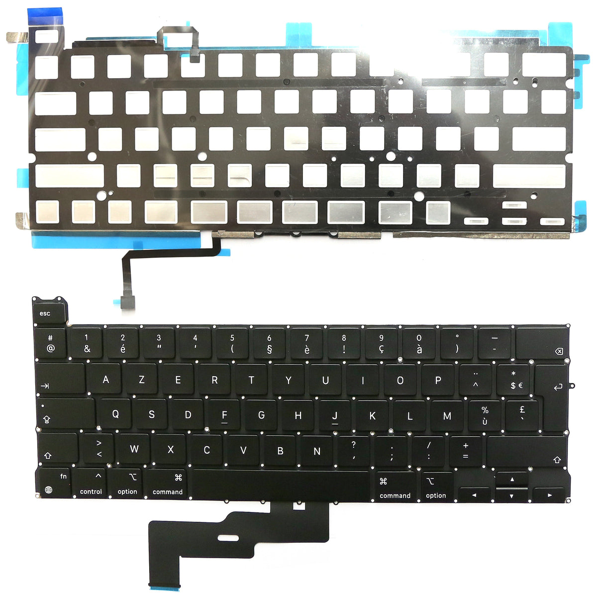 CLAVIER FRANÇAIS AZERTY POUR PC PORTABLE APPLE MACBOOK PRO 13" M1 A2338 2020