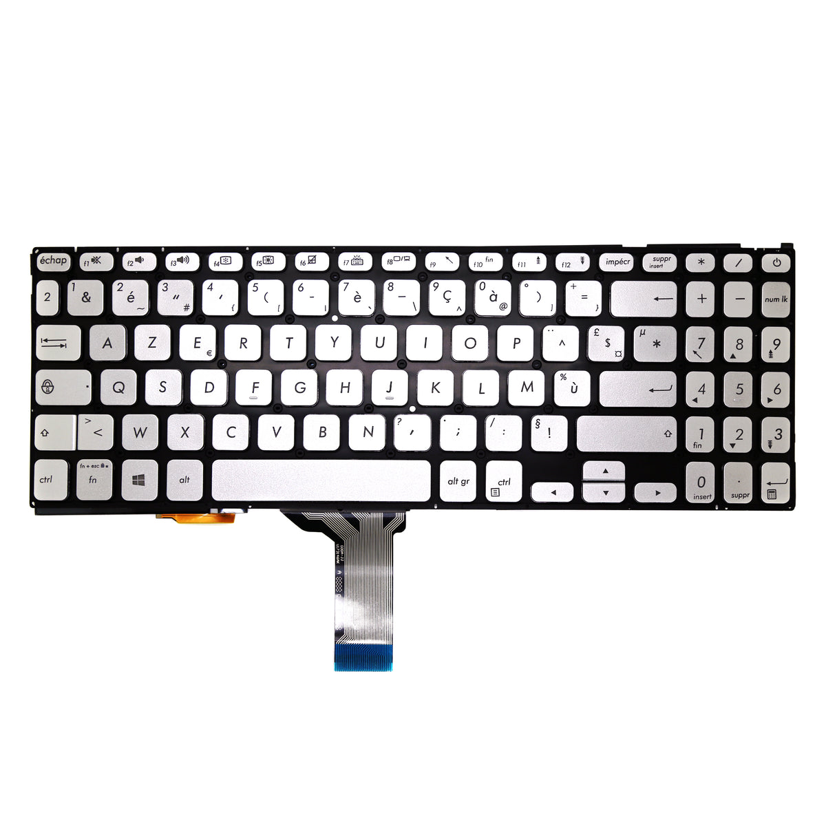 CLAVIER FRANÇAIS AZERTY POUR PC PORTABLE ASUS VIVOBOOK S15 S530 / X530 / X530FA / X530FN-3
