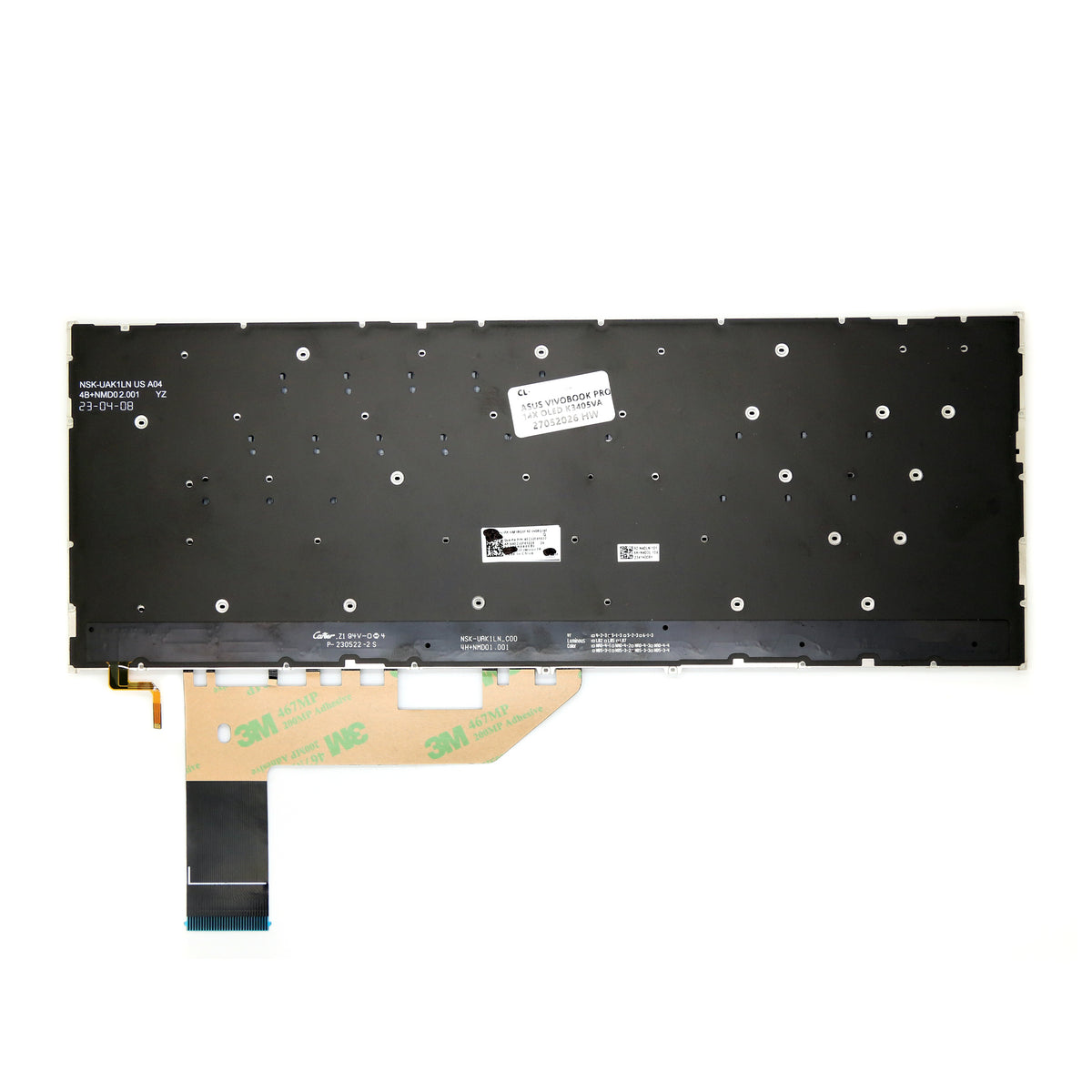 CLAVIER FRANÇAIS AZERTY POUR PC PORTABLE ASUS VIVOBOOK GO 14 E1404 / E1404G / E1404F / E1404FA + rétro