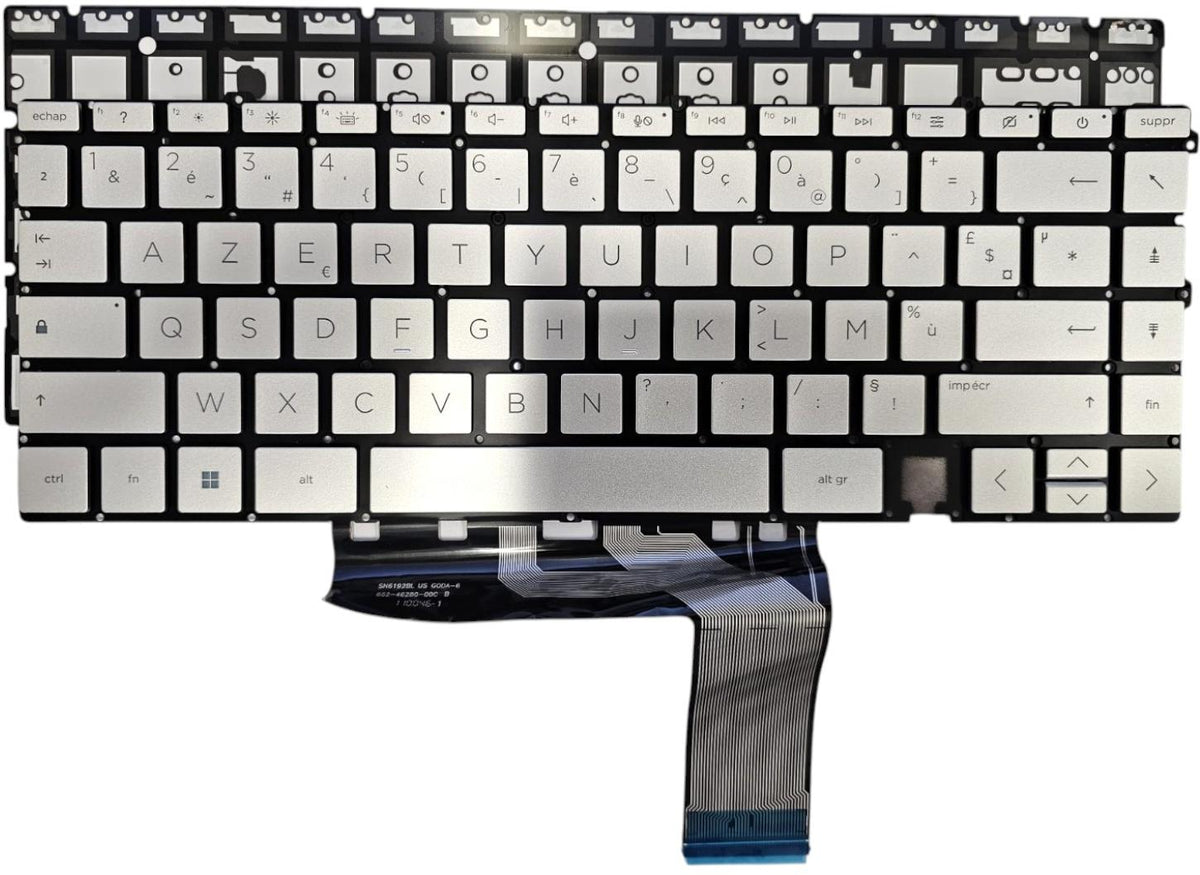 CLAVIER FRANÇAIS AZERTY POUR PC PORTABLE HP ENVY 15-EP / 15-EP0000 - SN6192BL / SG-A2660-XFA + rétro