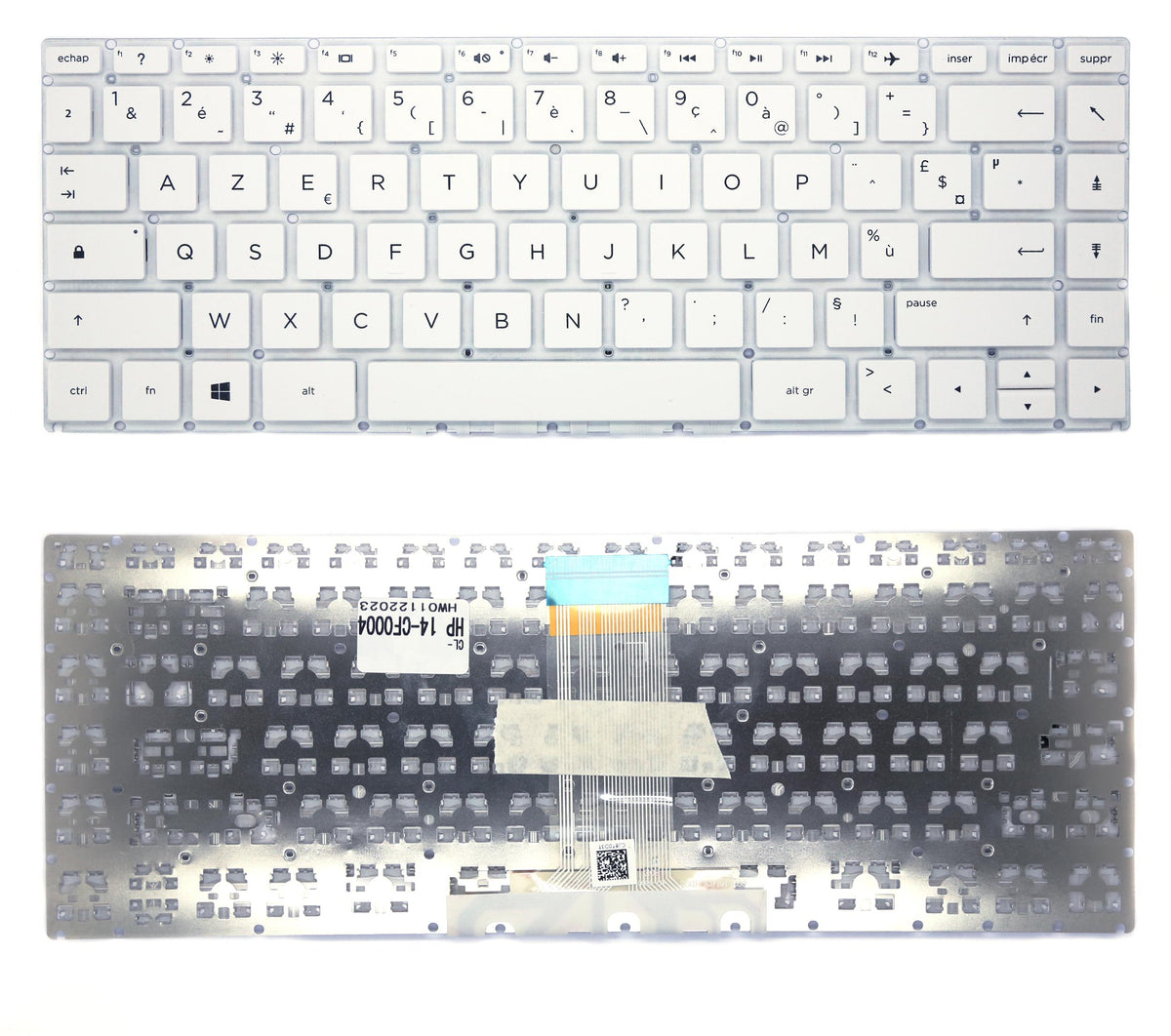 CLAVIER FRANÇAIS AZERTY POUR PC PORTABLE HP PAVILION X360 14-CE / 14-CC / 14T-BA / 14M-BA / 14-BS / 14-BA / 14-BF-3