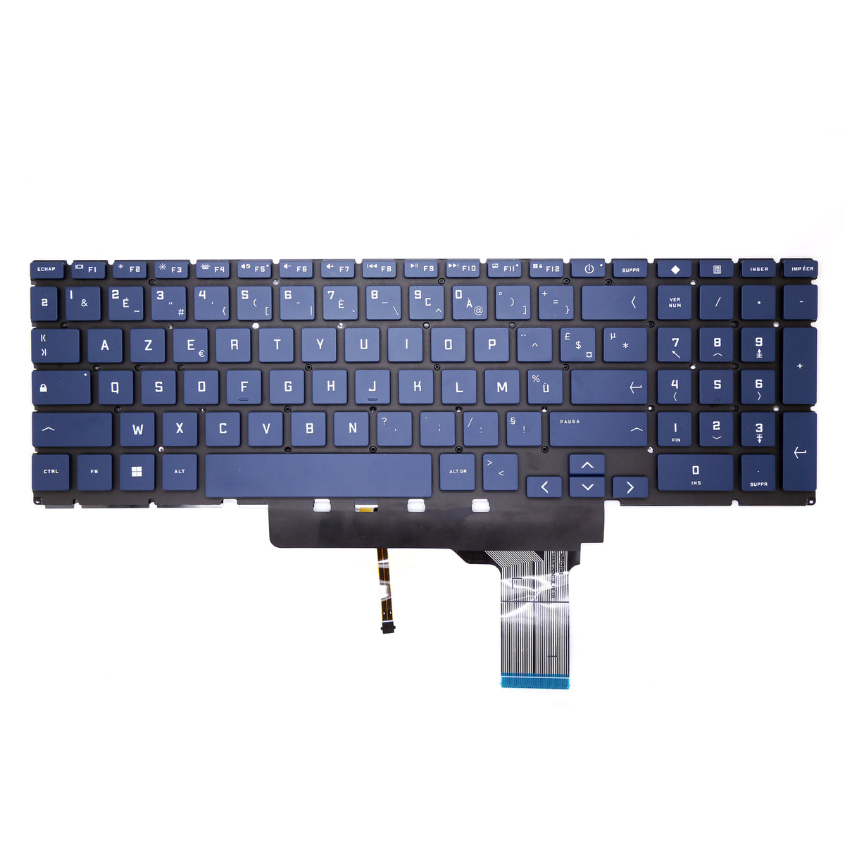 CLAVIER FRANÇAIS AZERTY POUR PC PORTABLE HP VICTUS 16-S / 16-S0000 / 16-S1000 / 16-D / 16T-D / 16-E + rétro