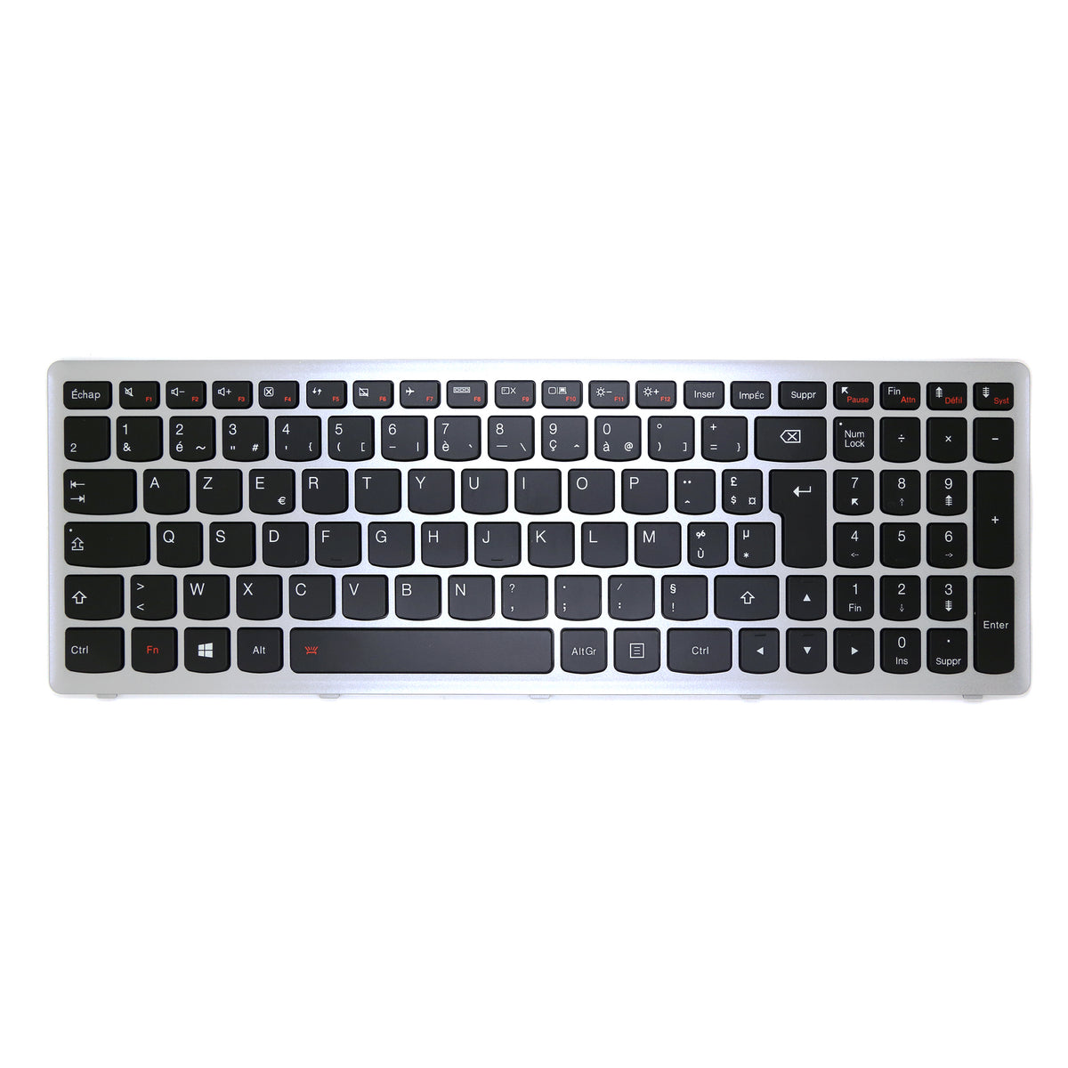 CLAVIER FRANÇAIS AZERTY POUR PC PORTABLE LENOVO IDEAPAD S500 / S510P / G500S / G505S / Z510 + rétro