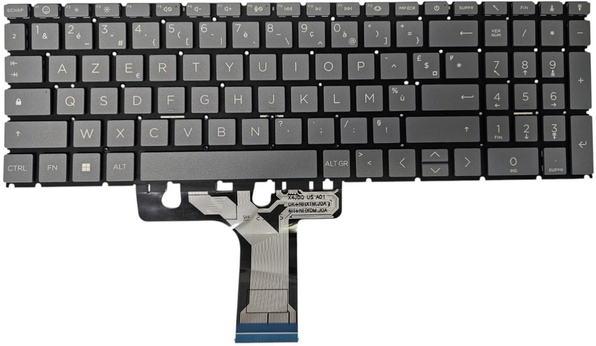 CLAVIER FRANÇAIS AZERTY POUR PC PORTABLE HP 15-FC / 15-FD / 15T-FD / 15Z-FC / 250 G10 / 255 G10-1