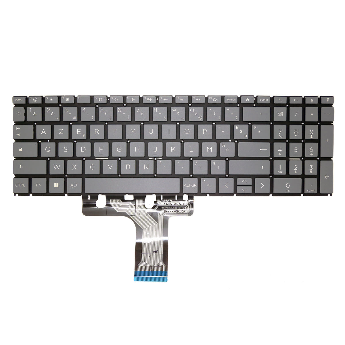 CLAVIER FRANÇAIS AZERTY POUR PC PORTABLE HP PAVILION PLUS 16-AB / 16-AB0000 / 16-AB1000 / 16T-AB100 + rétro-1