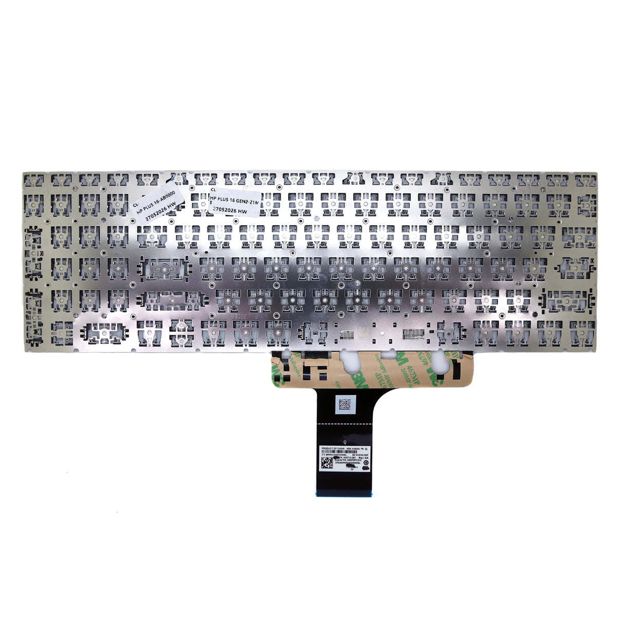 CLAVIER FRANÇAIS AZERTY POUR PC PORTABLE HP PAVILION PLUS 16-AB / 16-AB0000 / 16-AB1000 / 16T-AB100 + rétro