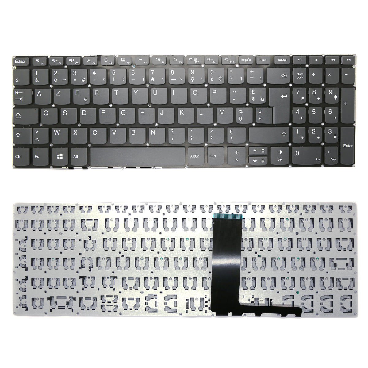 CLAVIER FRANÇAIS AZERTY POUR PC PORTABLE LENOVO IDEAPAD 330S-15ARR / 330S-15AST / 330S-15IKB / 720S-15IKB-1