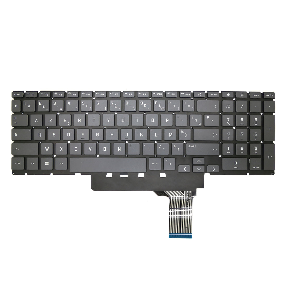 CLAVIER FRANÇAIS AZERTY POUR PC PORTABLE HP VICTUS 16-S / 16-S0000 / 16-S1000 / 16-D / 16T-D / 16-E + rétro
