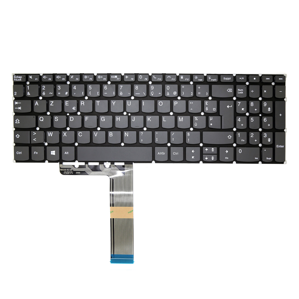 CLAVIER FRANÇAIS AZERTY POUR PC PORTABLE LENOVO IDEAPAD 3-15ITL6 / 3-15ALC6 / 5-15ARE05-2