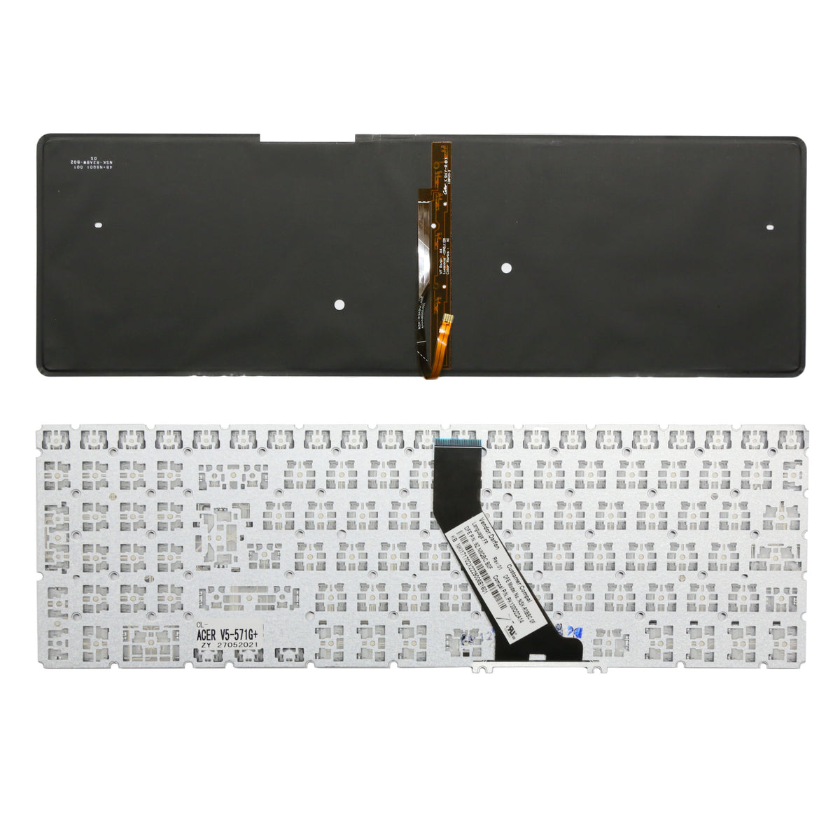 CLAVIER FRANÇAIS AZERTY POUR ACER ASPIRE M5-581G / M5-581T / M5-581TG - NSK-R3BBC / 9Z.N8QBC.B0F + rétro