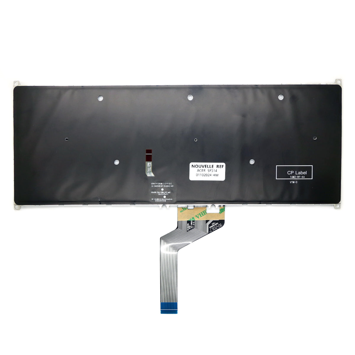 CLAVIER FRANÇAIS AZERTY POUR ACER SWIFT 15 SF514-51 / SF514-52 / SF514-53 + rétro