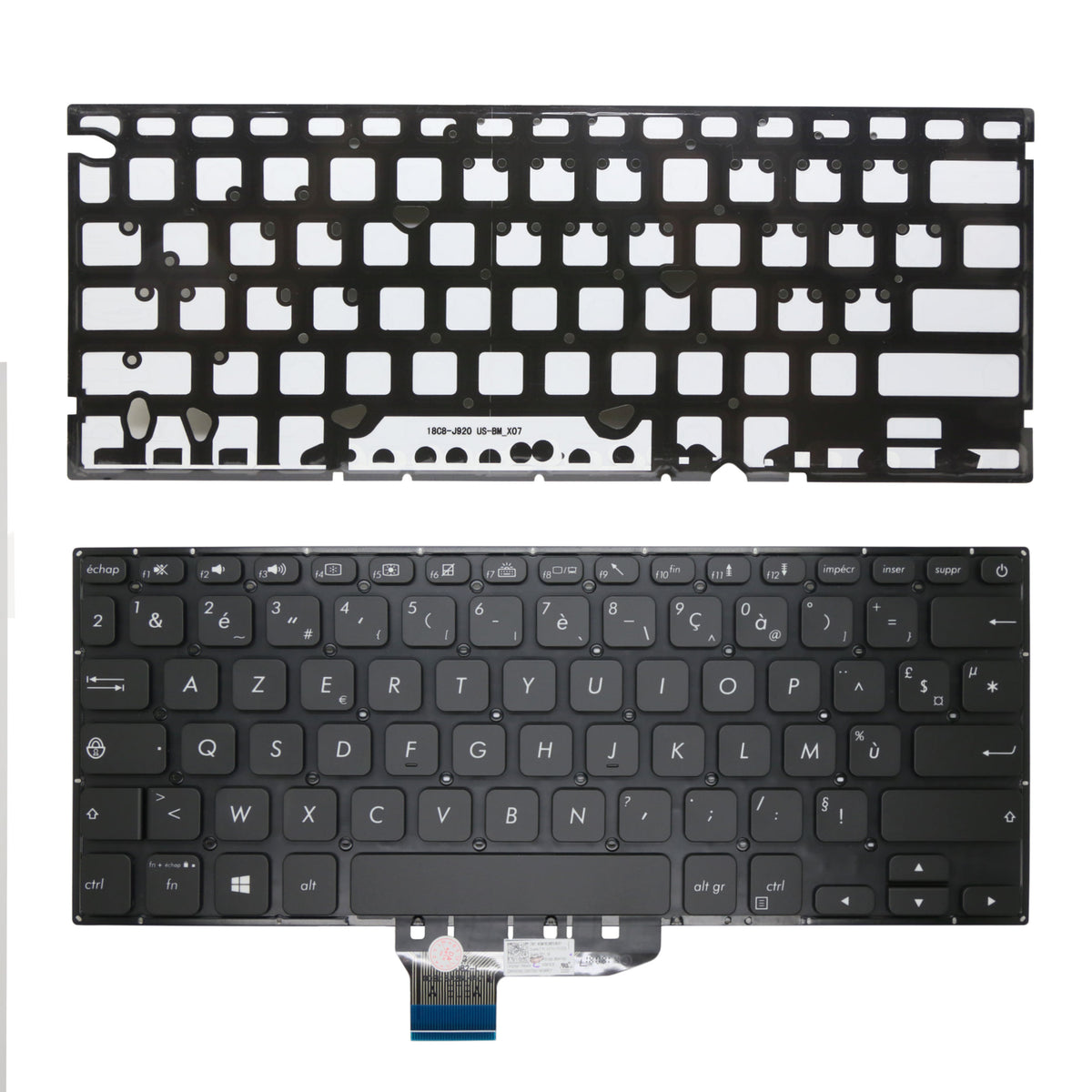 CLAVIER FRANÇAIS AZERTY POUR PC PORTABLE ASUS VIVOBOOK S14 S430U / S430UA / S430UF / S430UN + rétro-1