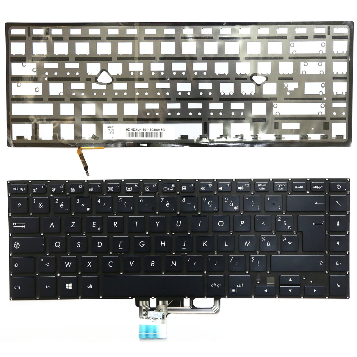 CLAVIER FRANÇAIS AZERTY POUR PC PORTABLE ASUS UX550G / UX550GD / UX550VE / UX550VD + rétro-1