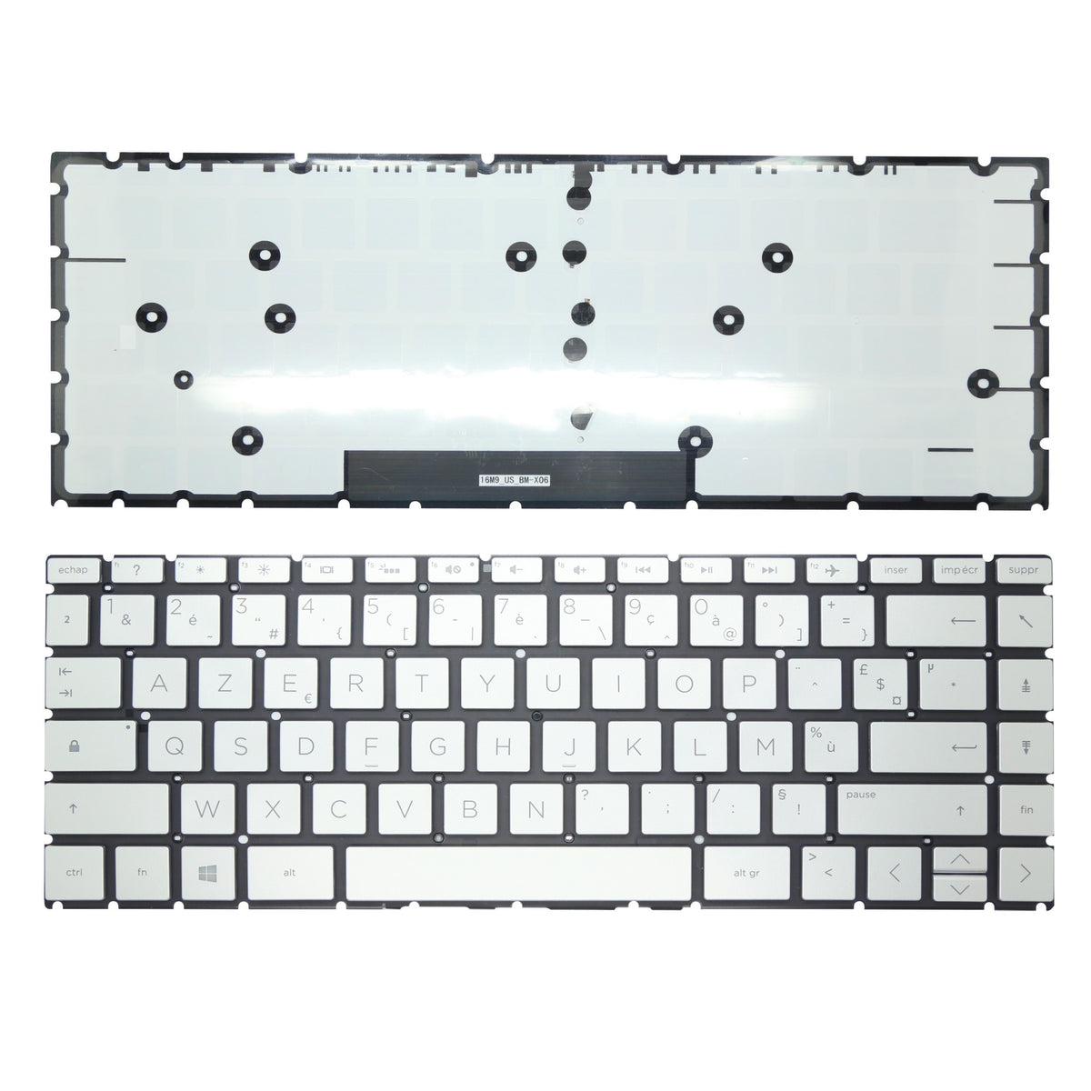 CLAVIER FRANÇAIS AZERTY POUR PC PORTABLE HP PAVILION X360 14-CE SERIES - V162546LS1 + rétro