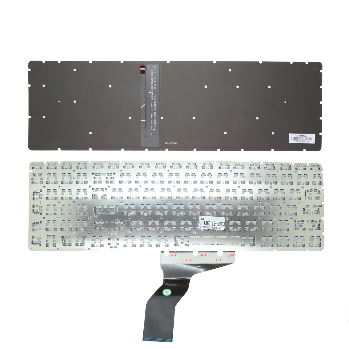 CLAVIER FRANÇAIS AZERTY POUR PC PORTABLE HP ENVY X360 15-BP / 15-BP003NF / 15-BP005NF / 15-BP006NF - rétro