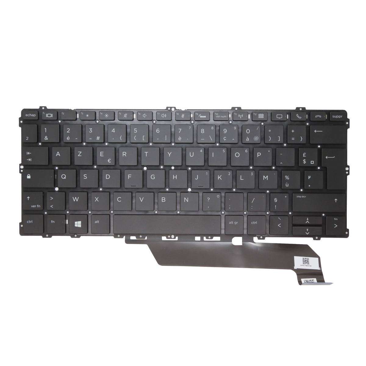 CLAVIER FRANÇAIS AZERTY POUR PC PORTABLE HP X360 1030 G2 / 1030 G3 / 1030 G4 - L10860-051 / L05085-051 - rétro-1