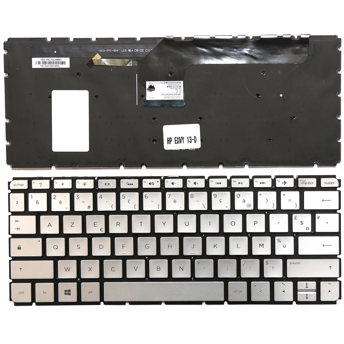 CLAVIER FRANÇAIS AZERTY POUR PC PORTABLE HP ENVY 13-D / 13-D000 SERIES + rétro-1
