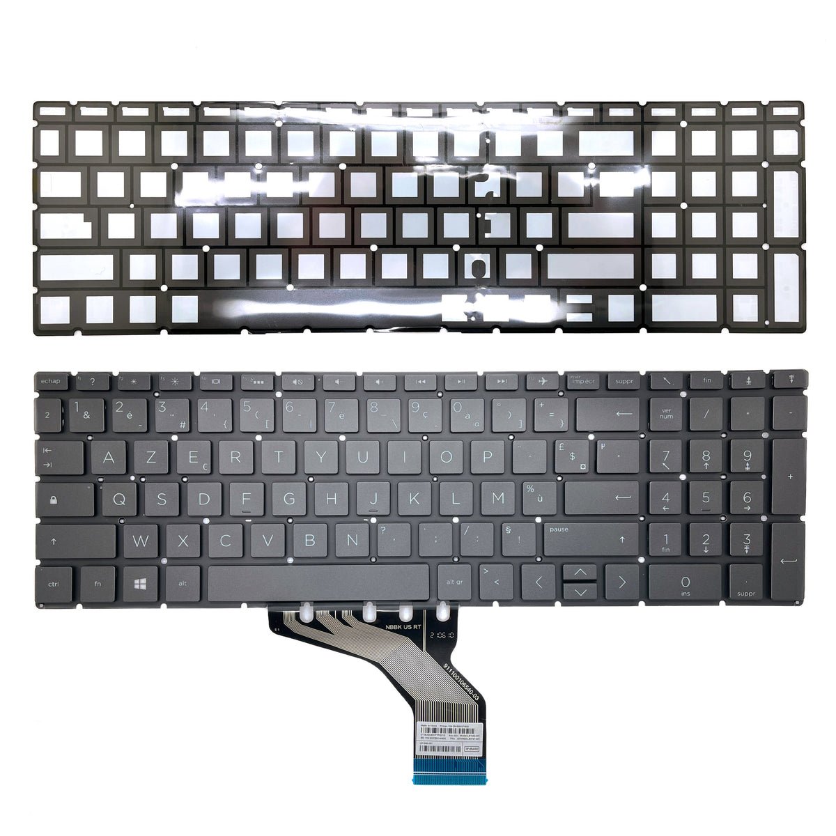 CLAVIER FRANÇAIS AZERTY POUR PC PORTABLE HP 15-CN / 15-CP / 15-DA / 15-DB / 15-DF / 15-DS-3