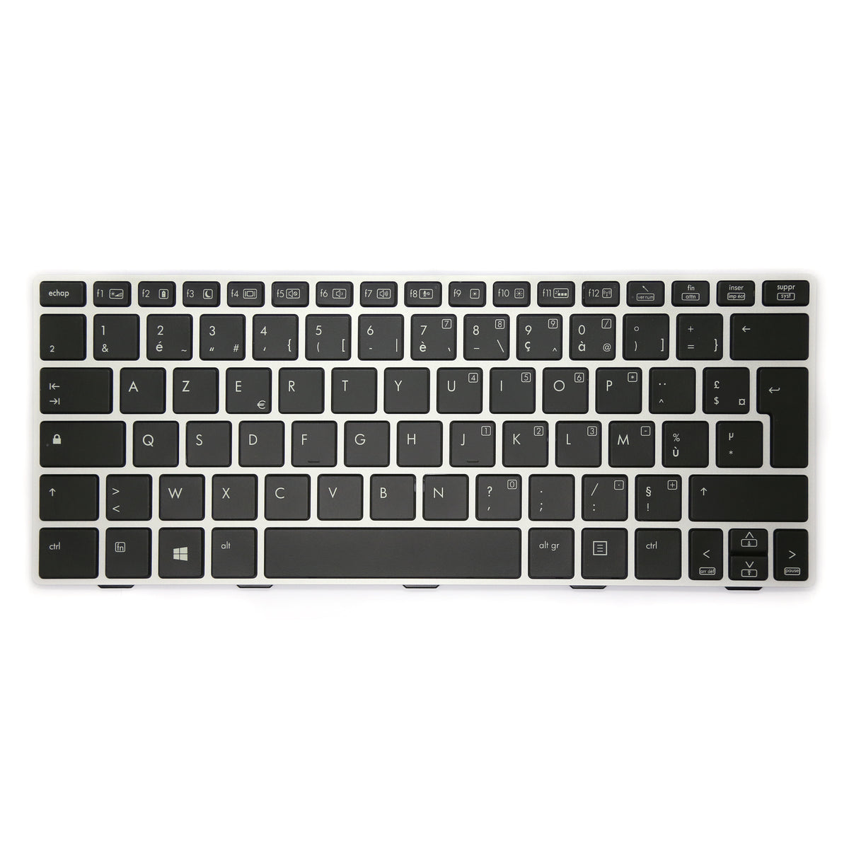 CLAVIER FRANÇAIS AZERTY POUR PC PORTABLE HP ELITEBOOK REVOLVE 810 G1 / 810 G2 / 810 G3 + rétro-1