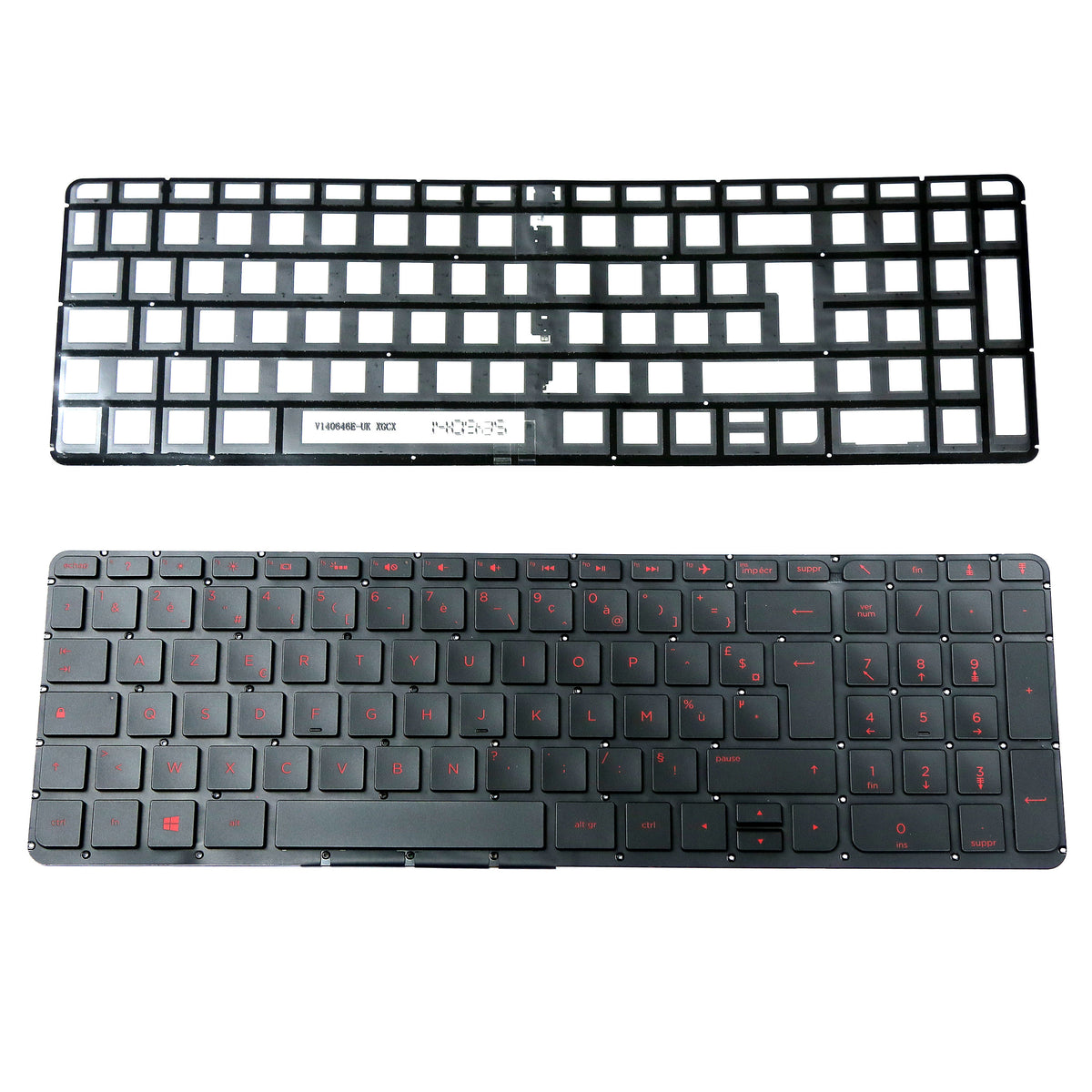 CLAVIER FRANÇAIS AZERTY POUR PC PORTABLE HP ENVY 15-K SERIES - V140646EK1 / 774833-051 + rétro
