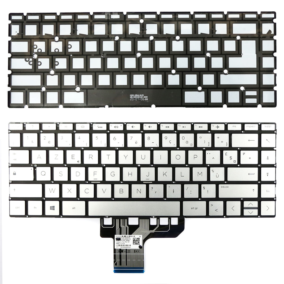 CLAVIER FRANÇAIS AZERTY POUR PC PORTABLE HP ENVY 13-AG / 13M-AG / 13-AH / 13-AQ / 13-AR / 13M-AG + rétro