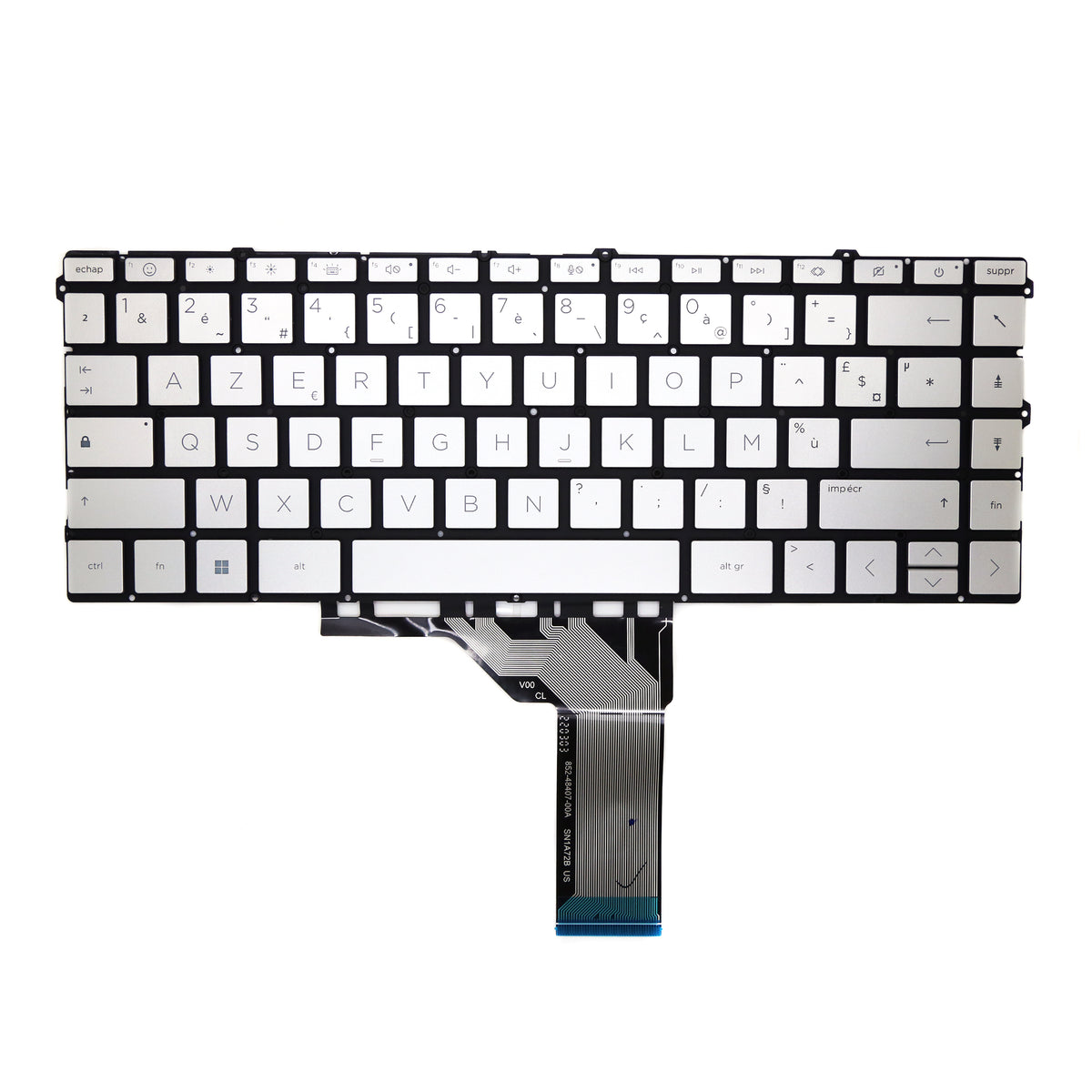 CLAVIER FRANÇAIS AZERTY POUR PC PORTABLE HP ENVY 16-H0004NF / 16-H0039NF / 16-H1016NF + rétro