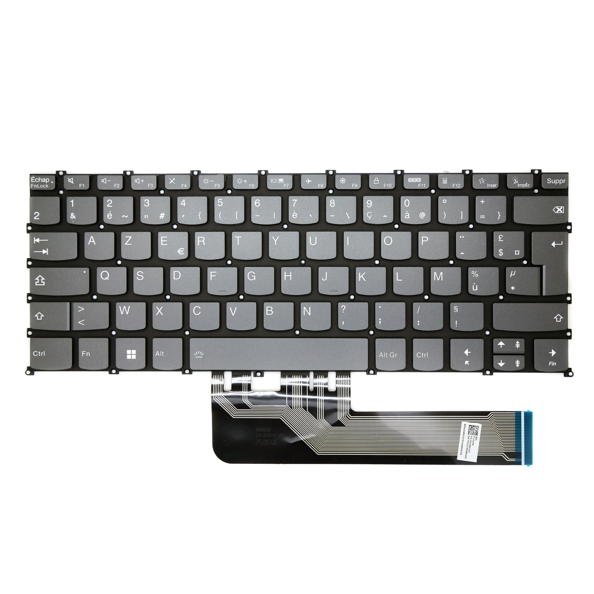 CLAVIER FRANÇAIS AZERTY POUR PC PORTABLE LENOVO FLEX 5-14ALC05 / 5-14ARE05 / 5-14IIL05 / 5-14ITL05 + rétro-1
