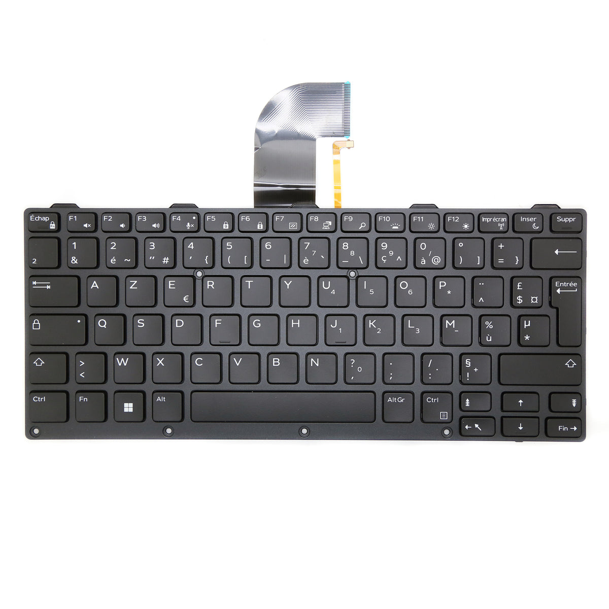CLAVIER FRANÇAIS AZERTY POUR PC PORTABLE DELL LATITUDE 7202 RUGGED TABLET / 7214 RUGGED EXTREME / 7330 RUGGED EXTREME + rétro-1