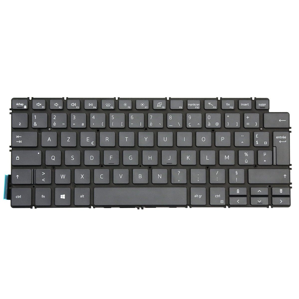 CLAVIER FRANÇAIS AZERTY POUR PC PORTABLE DELL INSPIRON 13-5390 / LATITUDE 13 3301 / VOSTRO 5390 + rétro-1