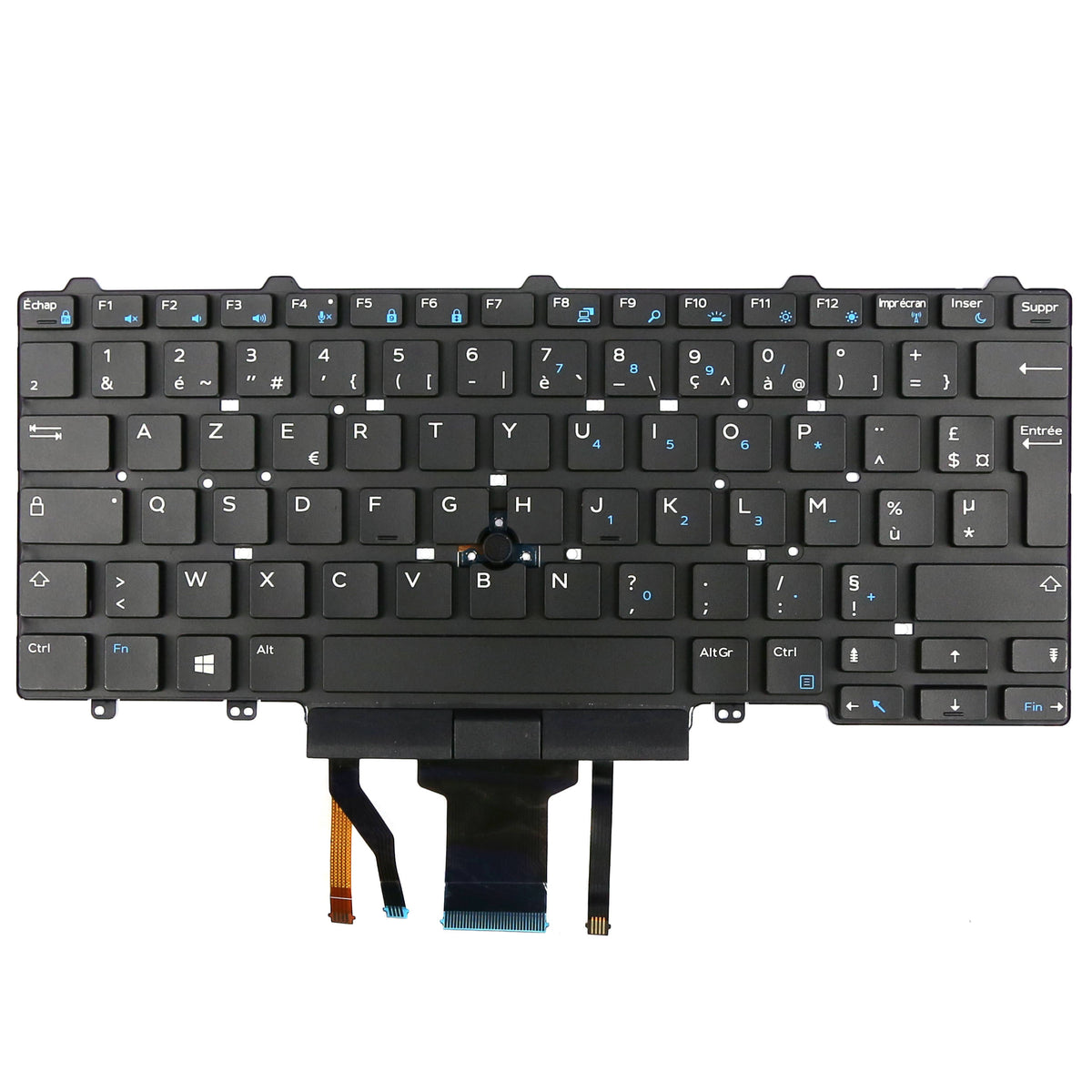 CLAVIER FRANÇAIS AZERTY POUR PC PORTABLE DELL LATITUDE 14 E5450 / E5470 / E5480 / E5490 + rétro