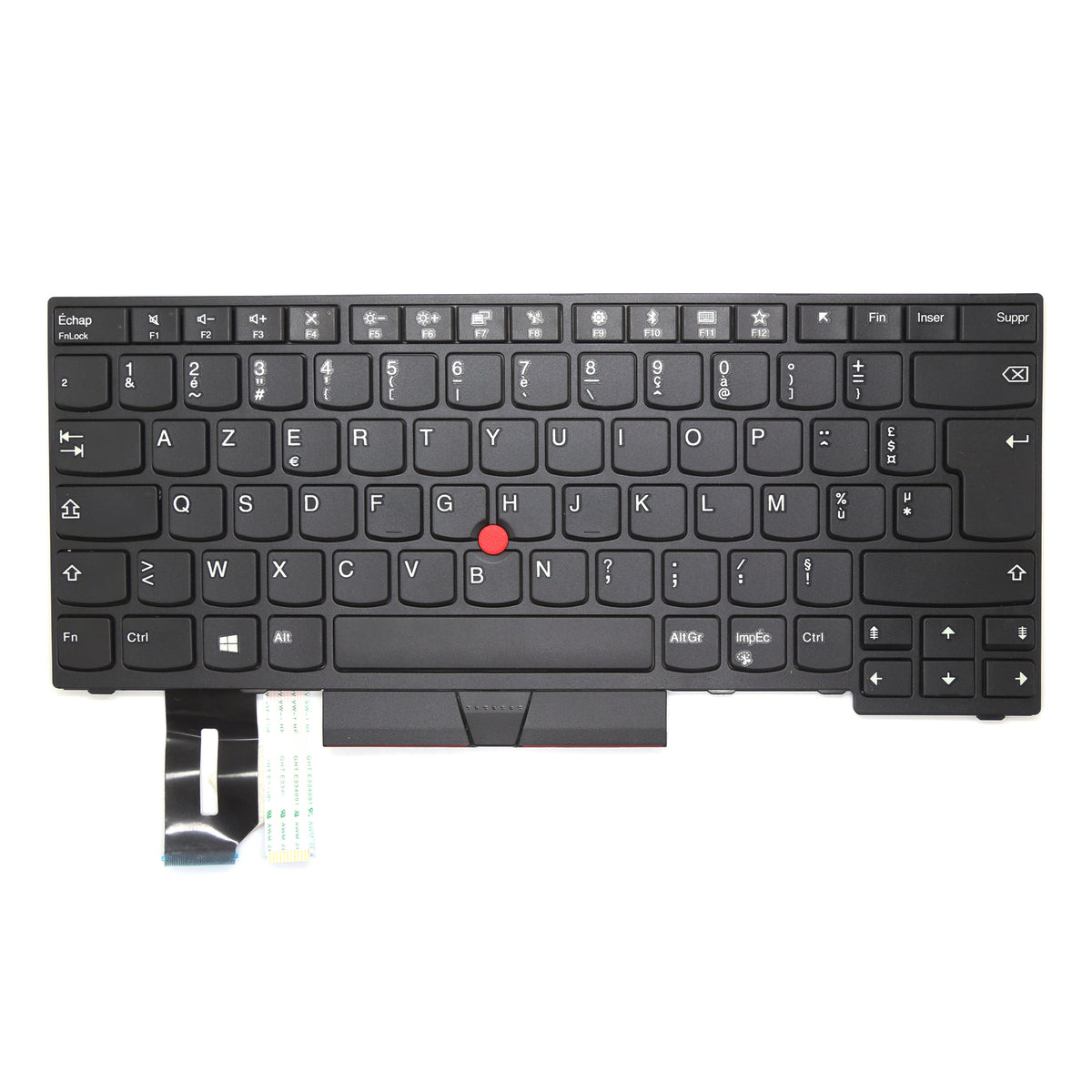 CLAVIER FRANÇAIS AZERTY POUR PC PORTABLE LENOVO THINKPAD E480 / E485 / T480S / L480 / L380