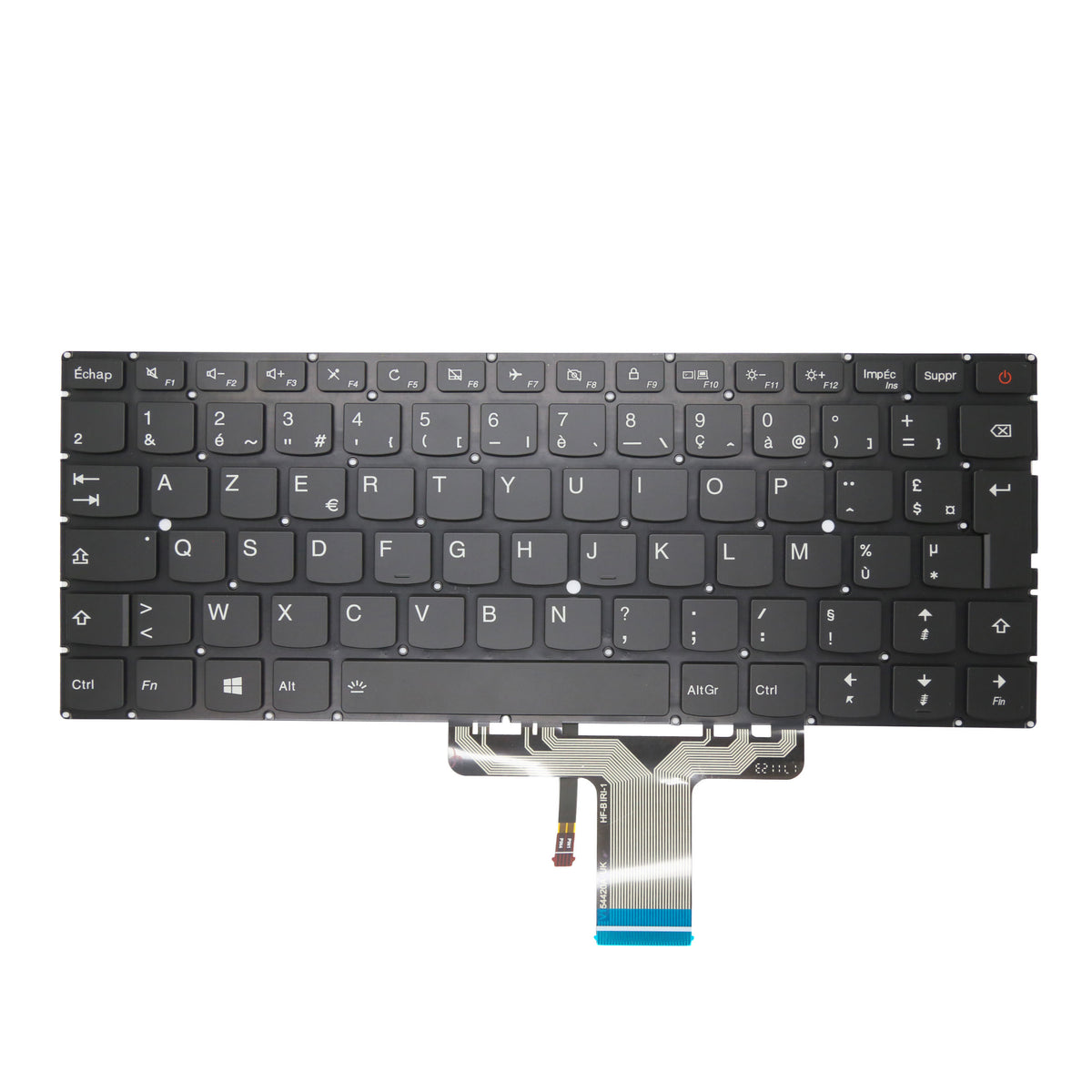 CLAVIER FRANÇAIS AZERTY POUR PC PORTABLE LENOVO IDEAPAD 710S-13ISK 80SW / 710S PLUS-13ISK 80VU-1