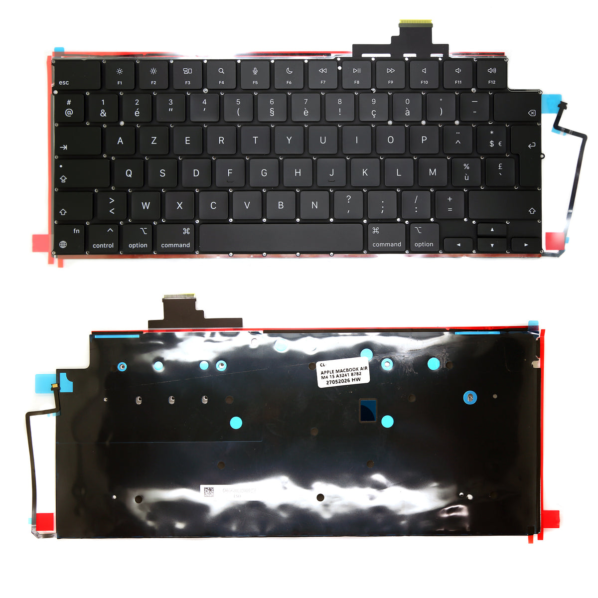 CLAVIER FRANÇAIS AZERTY POUR MACBOOK AIR 13" 15" A2681 / A2941 + rétro