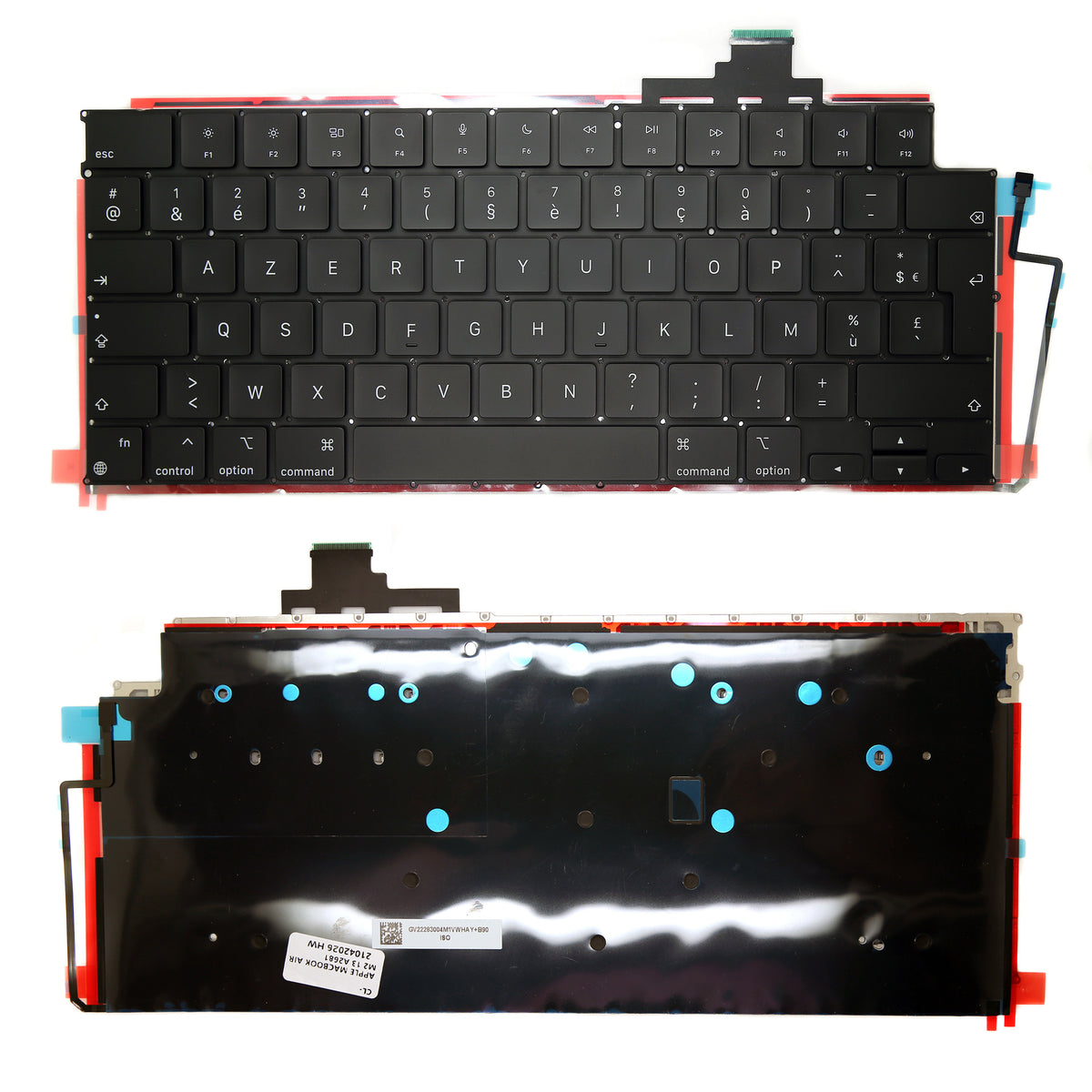 CLAVIER FRANÇAIS AZERTY POUR Apple MacBook Air 13"/15" M2 / M3 A2681 / A2941 / A3113 / A3114 + rétro-1