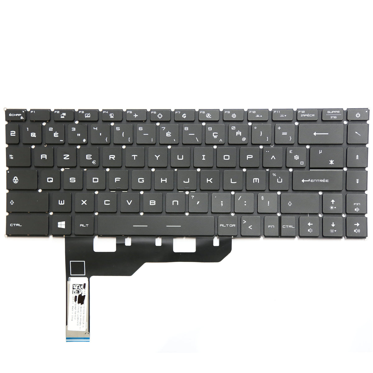 CLAVIER FRANÇAIS AZERTY POUR PC PORTABLE MSI Stealth 15M GS66 / GE66 Raider